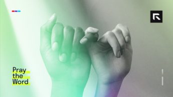 Black and white hands come together to hold pinkies symbolizing trust, promise, and covenant.