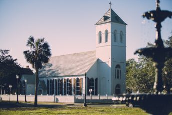 A white Florida church.