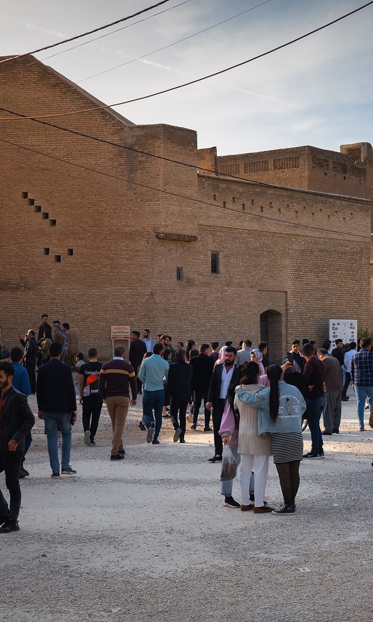 Kurdish families at the Citadel in Erbil, the capital of the Kurdistan Region.