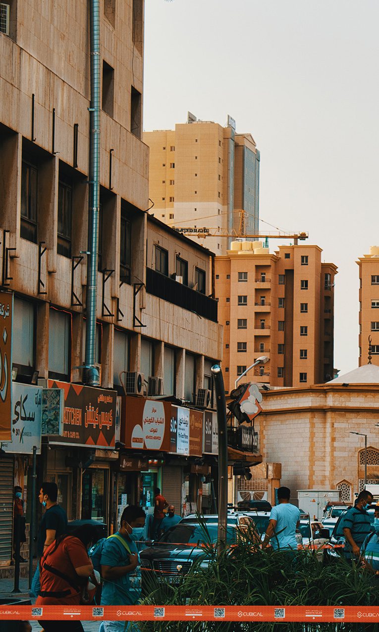 photo of crowded street in Kuwait