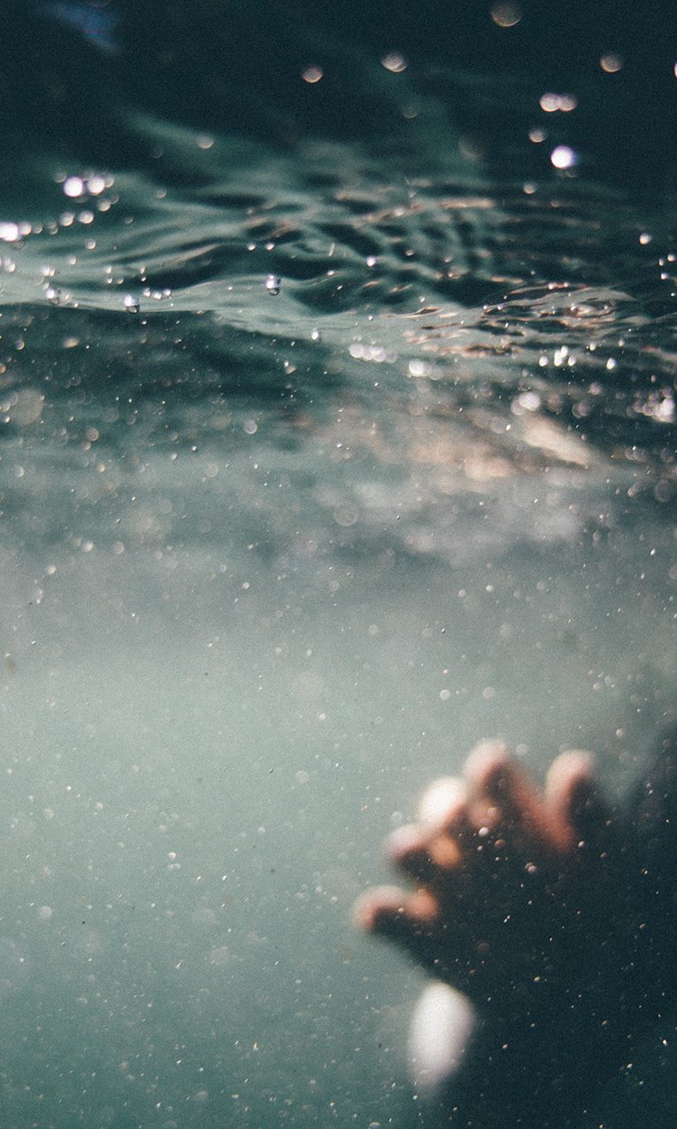 photo of a person underwater