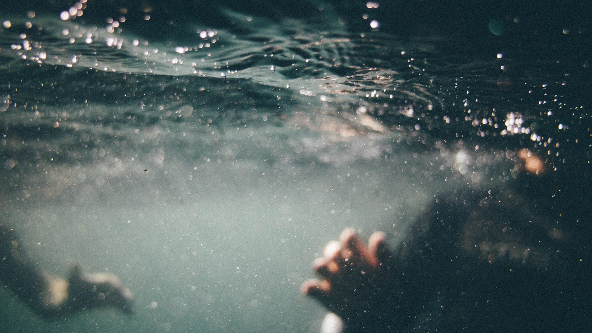 photo of a person underwater
