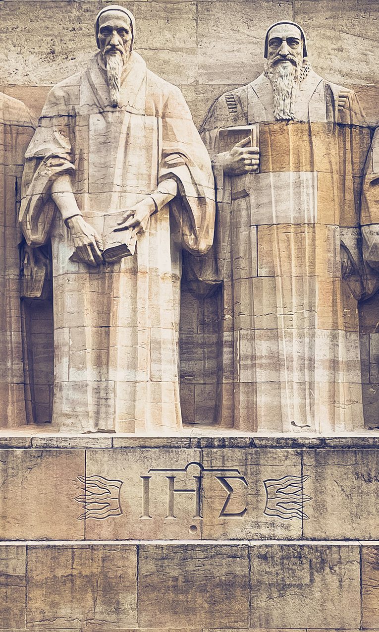 a photo of the Reformers Wall in Geneva