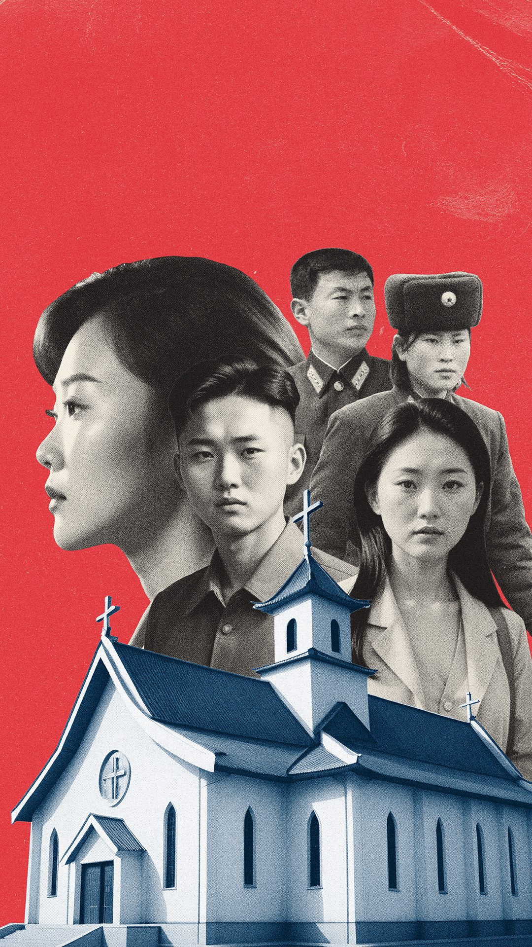 original thumbnail depicting North Korean natives and a church