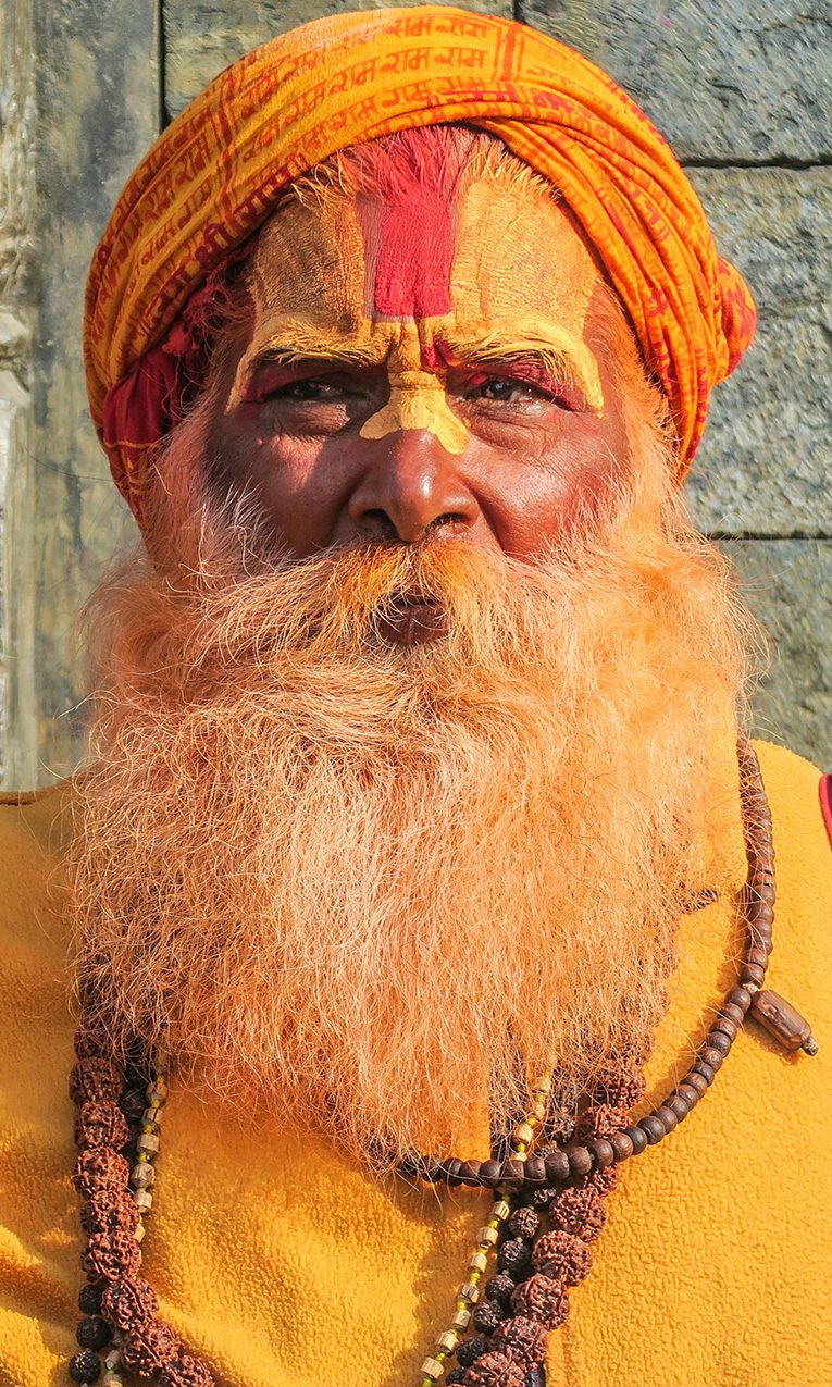 a hindu sage at Pashupatinath, Kathmandu, Nepal