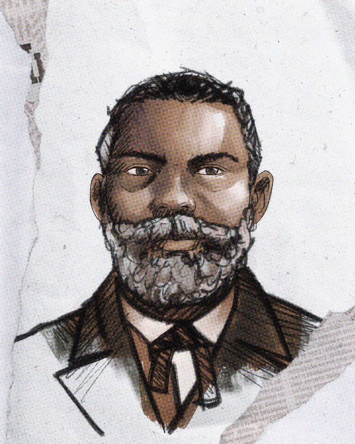 a drawing of George Liele