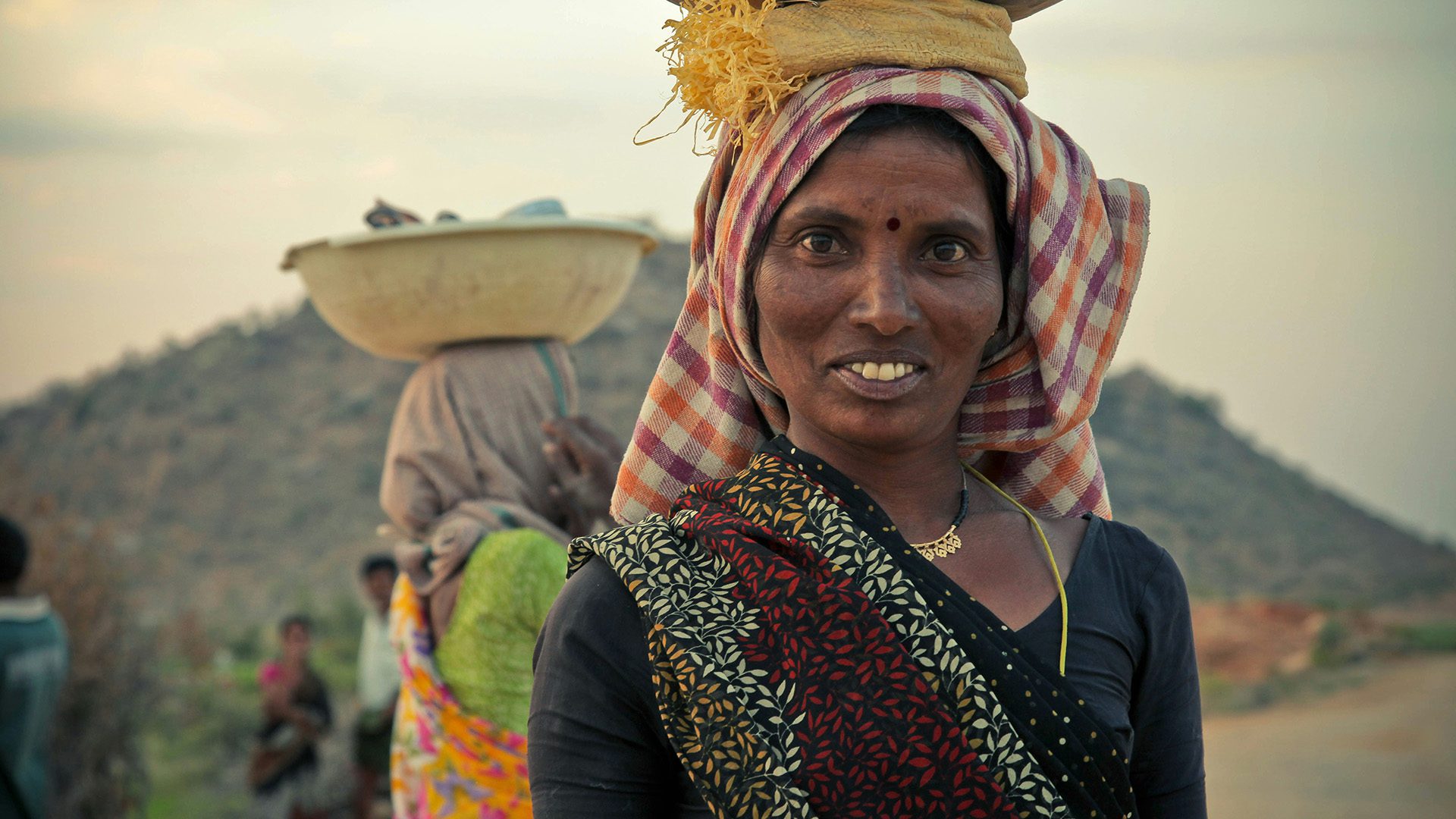 an indian woman in Devarakonda, India