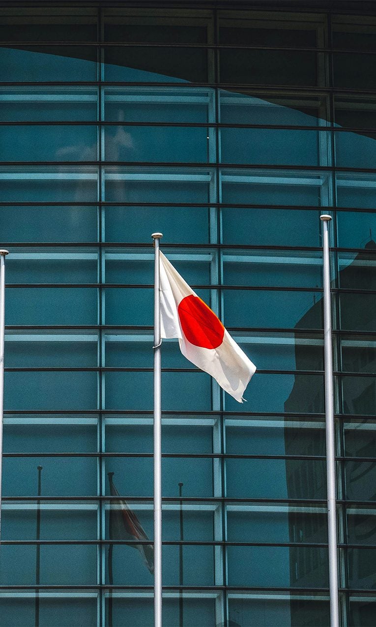 a Japanese flag