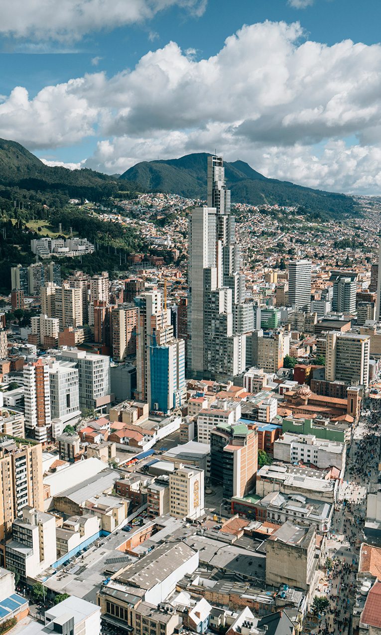 the city of Bogotá in Colombia