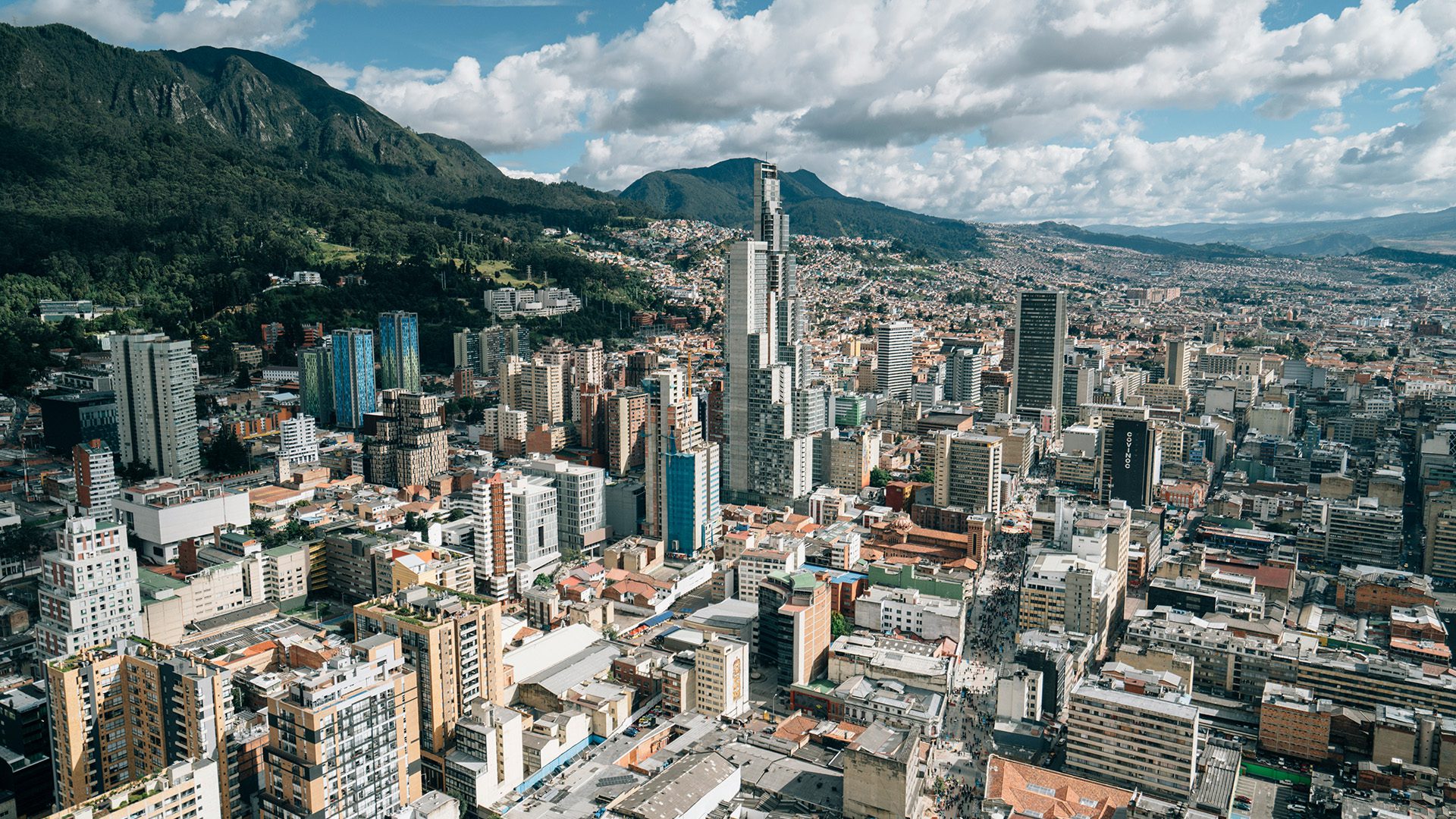 the city of Bogotá in Colombia