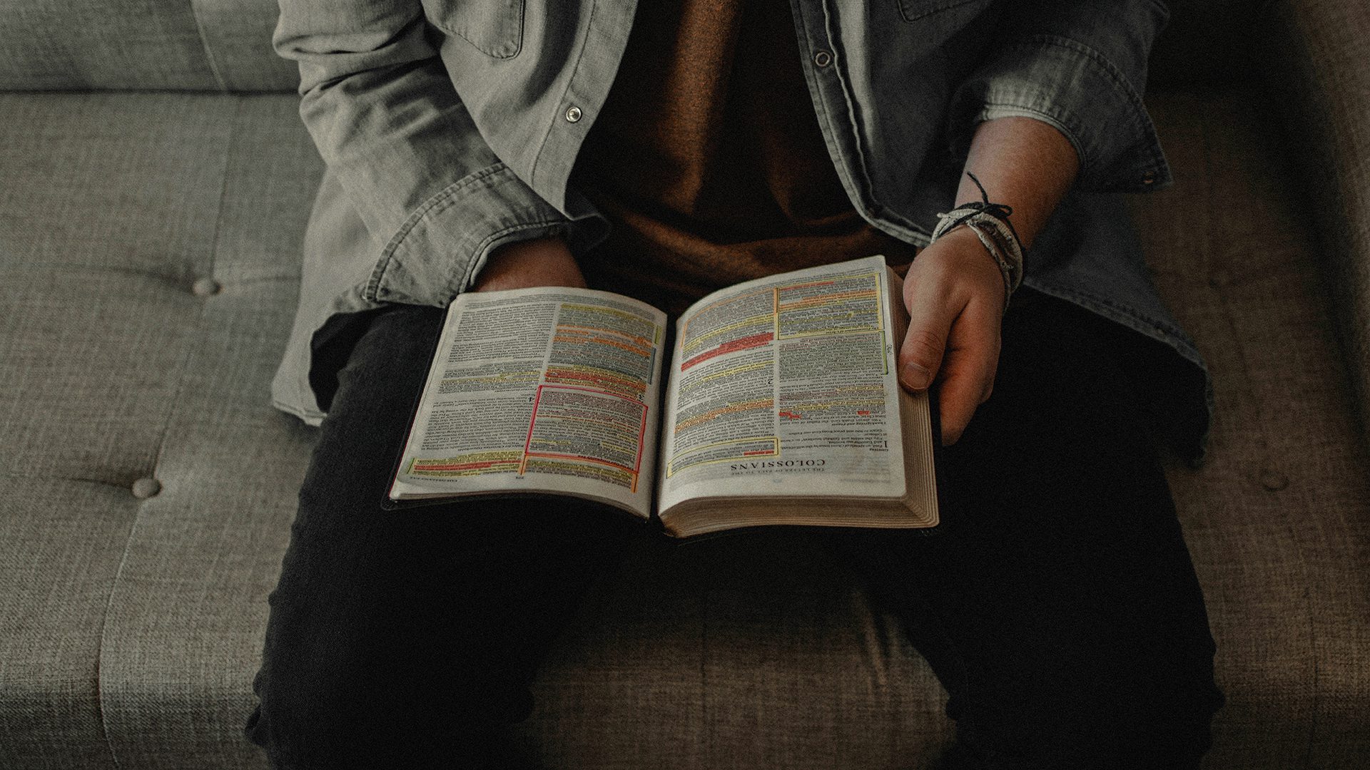 An open Bible.