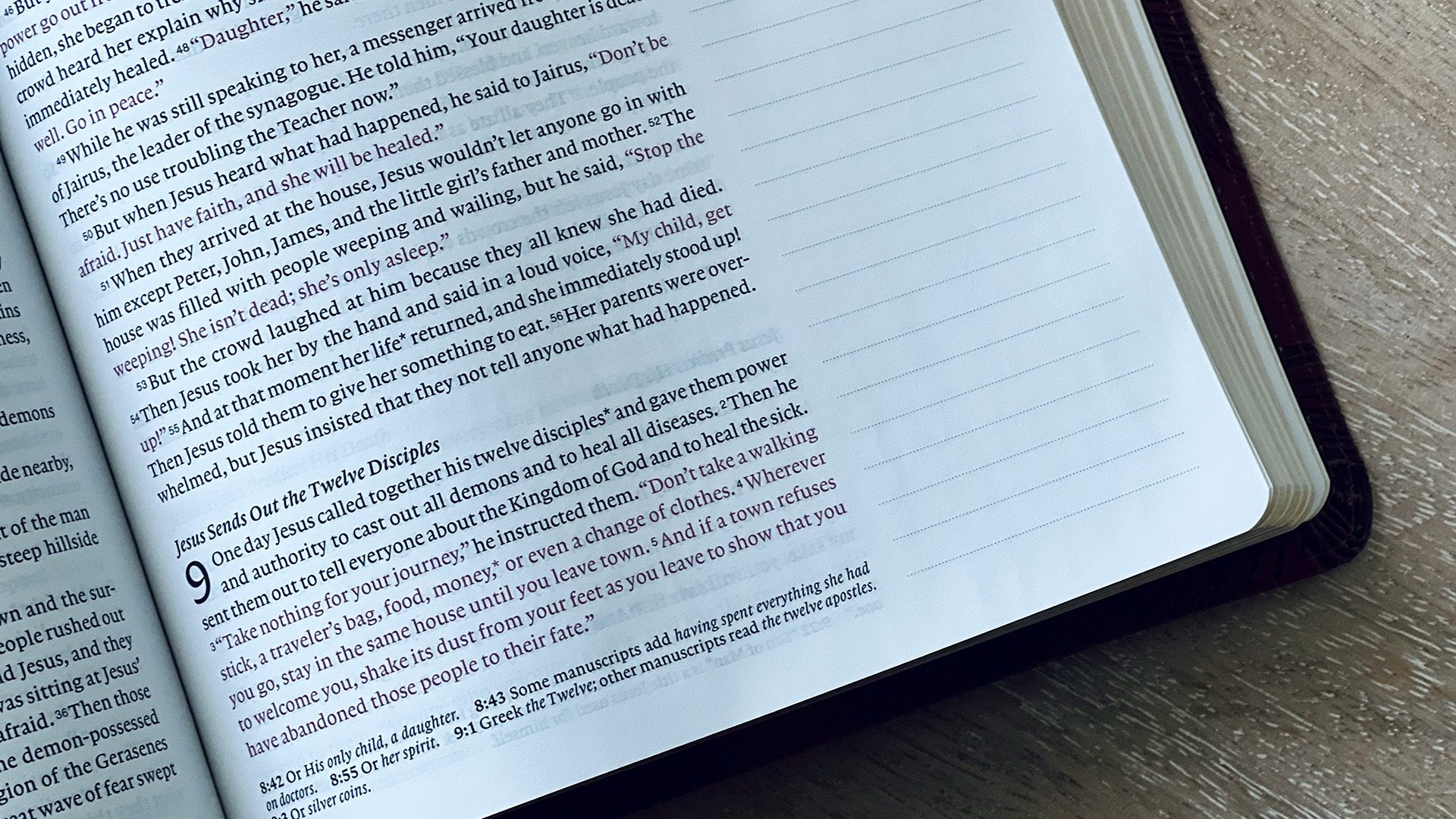 An open Bible.