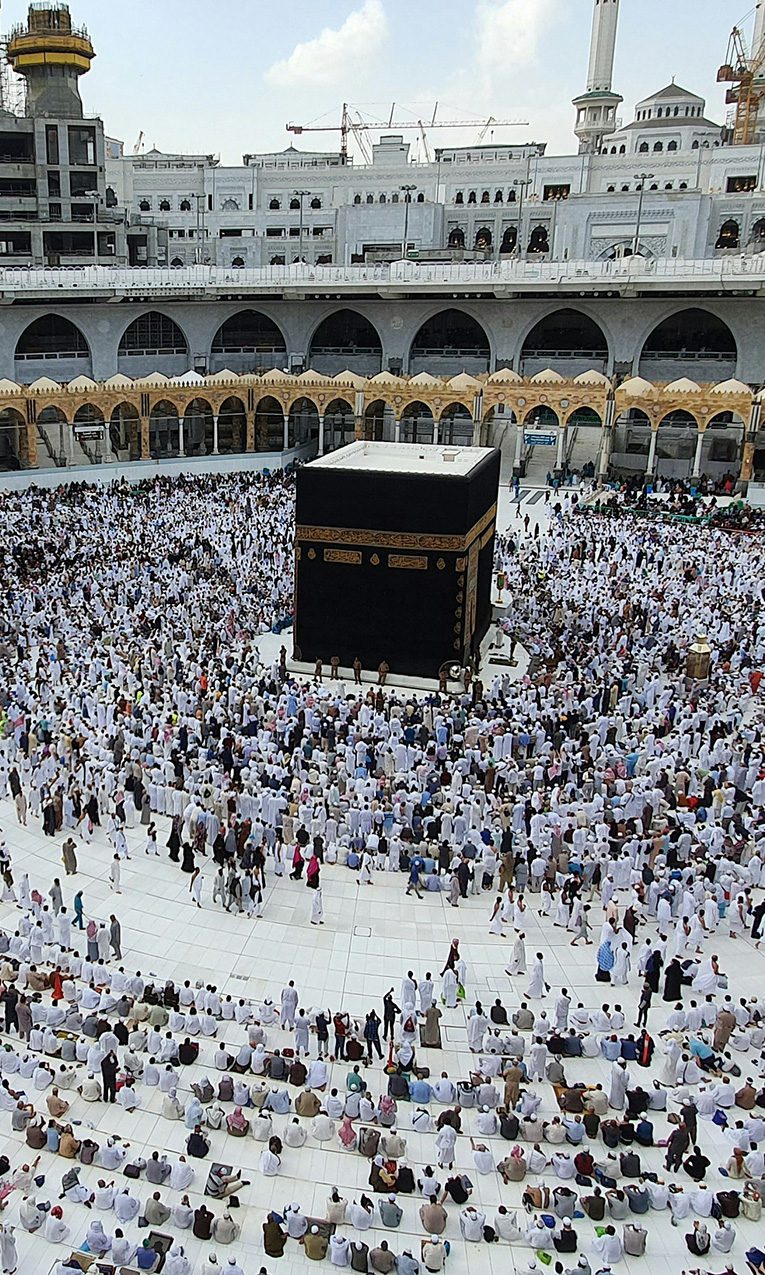 Grand Mosque in Mecca, Saudi Arabia.