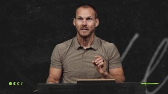 David Platt preaching the sermon "The Belt of Truth".