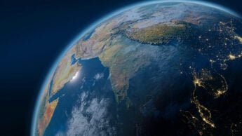 Earth from outer space.