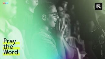 A woman worshipping God.