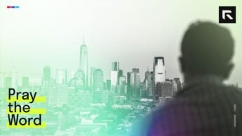 A man looking at a city from afar.