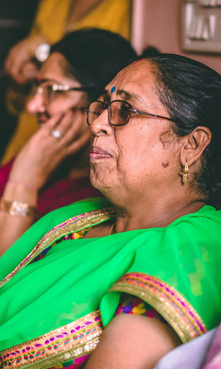 Hindu women being discipled.