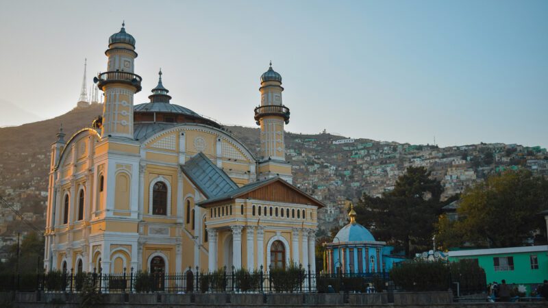 The Shah-Do Shamshira Mosque in Kabul, Afghanistan.
