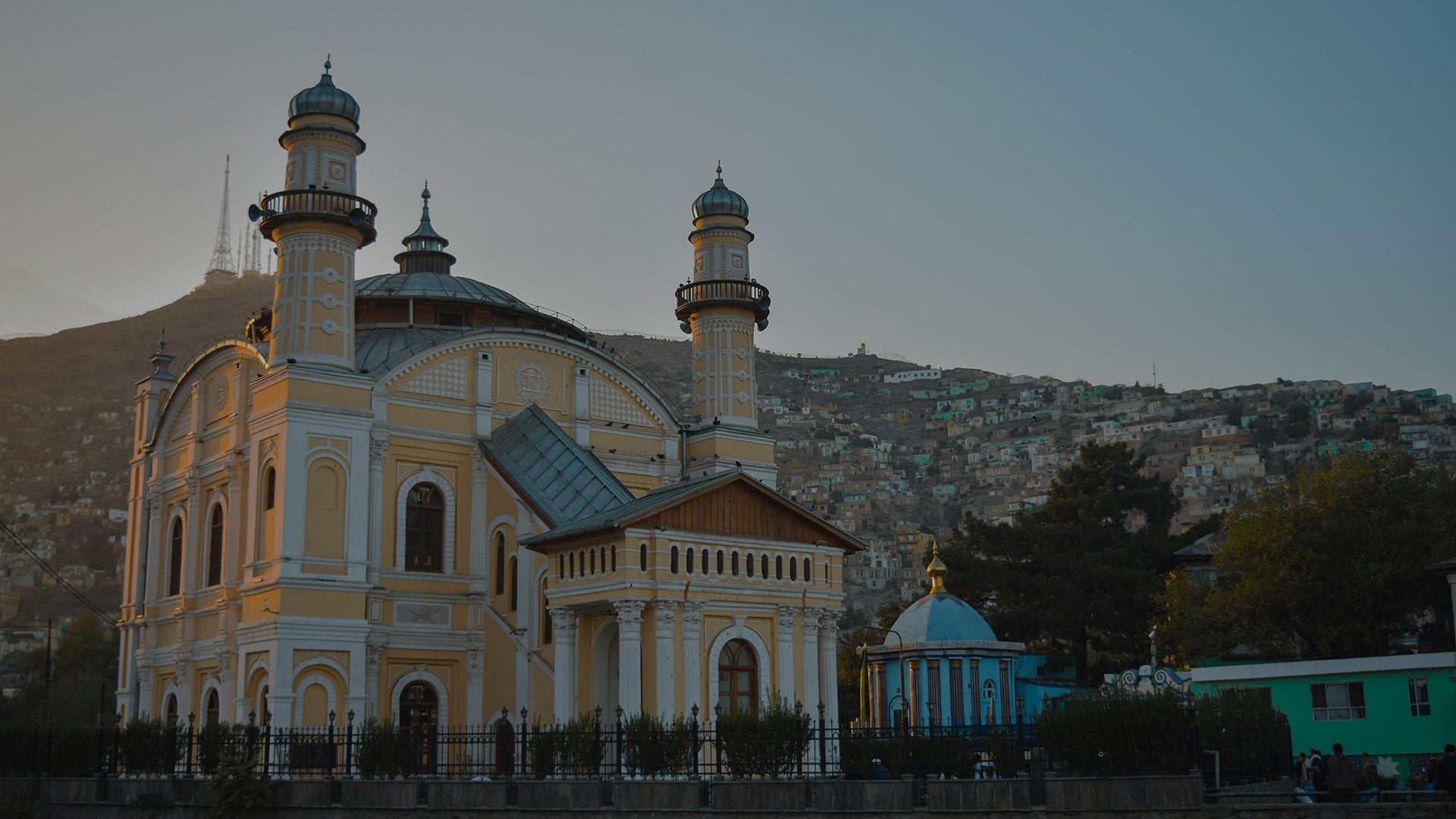 The Shah-Do Shamshira Mosque in Kabul, Afghanistan.