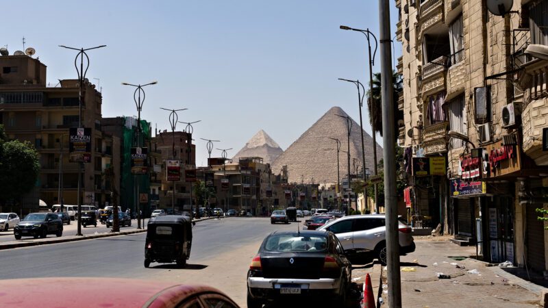 A street in modern-day Egypt.