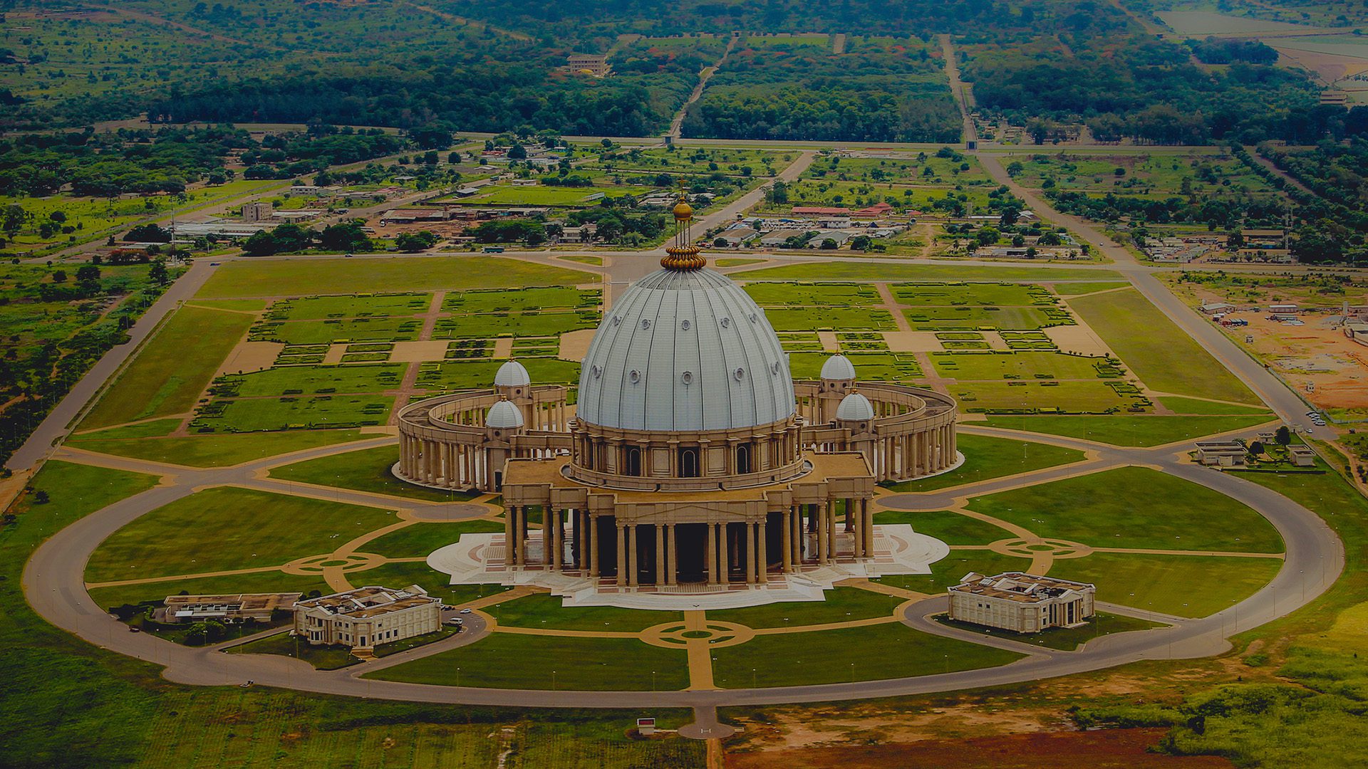 Basilica of Our Lady of Peace in Yamoussoukro, Ivory Coast.