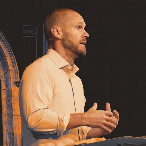 David Platt preaching the sermon “Contending in Love.”